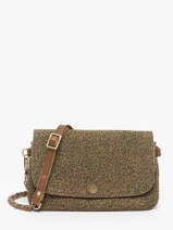 Cross Body Tas Vintage Leder Mila louise Bruin vintage 3783PAC